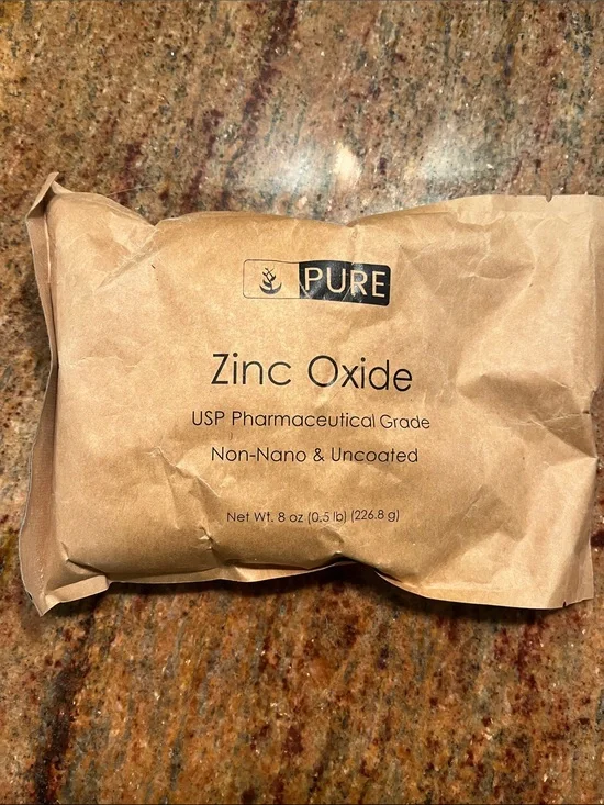 PURE Zinc Oxide Powder - Natural Brown Kraft Pack