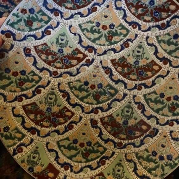 Handcrafted Multicolor Ceramic Plate Imari gold Chinese