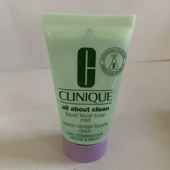 CLINIQUE All About Clean Liquid Facial Soap Mild 1oz NWOB
