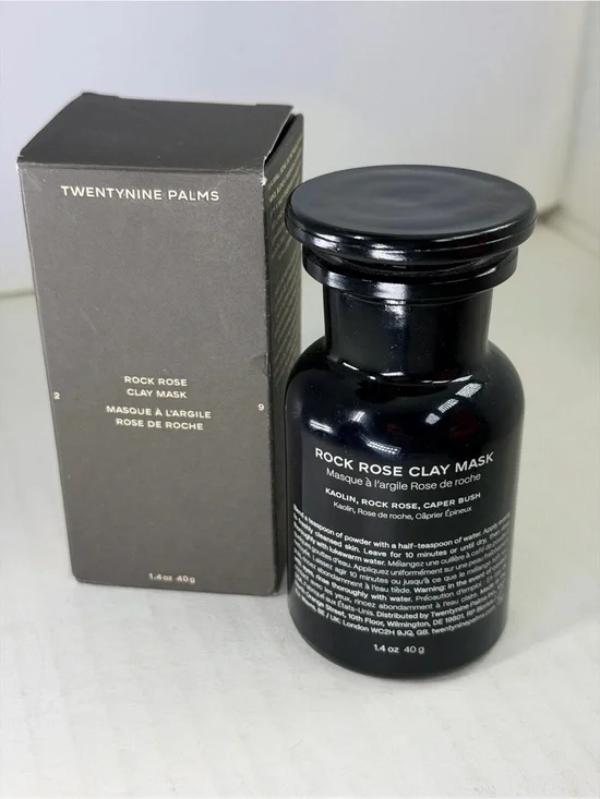 Twentynine Palms Rock Rose Clay Mask — Black