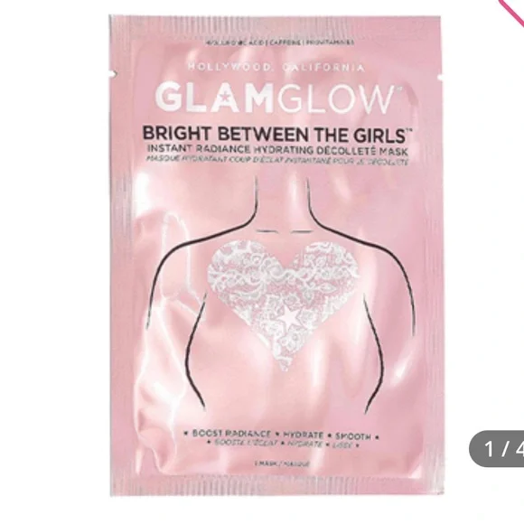 GLAMGLOW Bright Between The Girls Radiance Hydrating Décolleté Mask 3