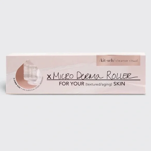KITSCH Micro Derma Facial Roller $18 NIB White Silver