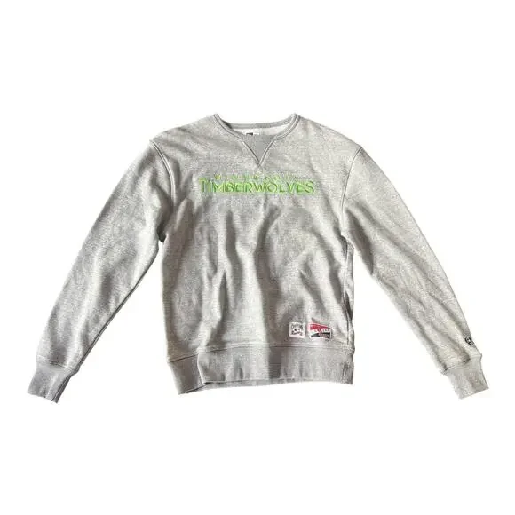 New Era Cooperstown Collection Minnesota Timberwolves Sweatshirt Gray Crewneck