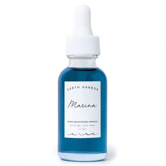 EARTH HARBOR Marina Biome Brightening Ampoule 1oz NIB $38 CLEAN BEAUTY