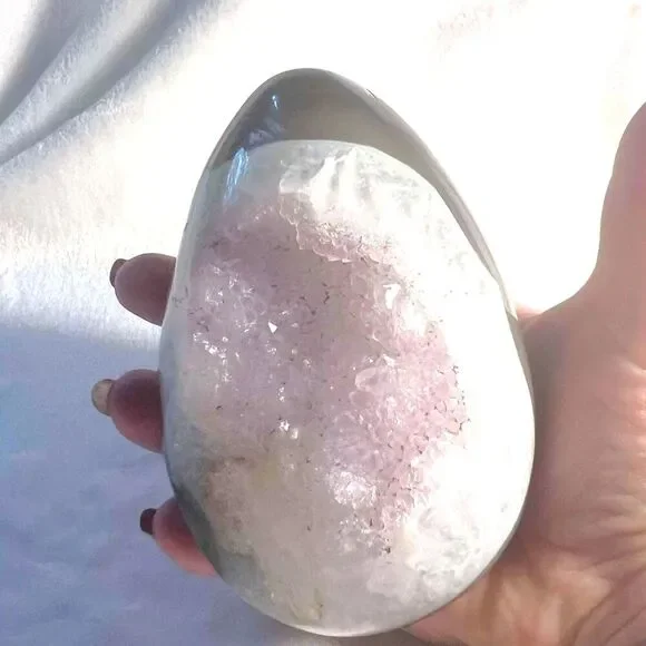 Amethyst Geode Crystal Egg