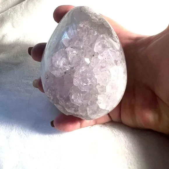 Amethyst Geode Crystal Egg