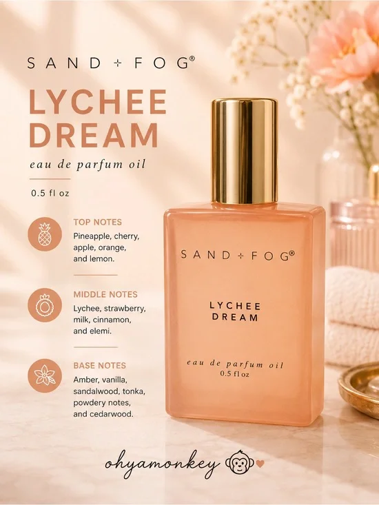 SAND+FOG Lychee Dream EDP Rollerball Oil