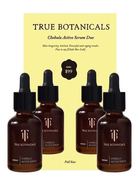 True Botanicals Chebula Active Serum Duo ($180 value) - Brand New + Sealed!