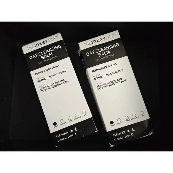 The Inkey List Oat‎ Cleansing Balm TWO x 5oz 150ml Full Size New in Box