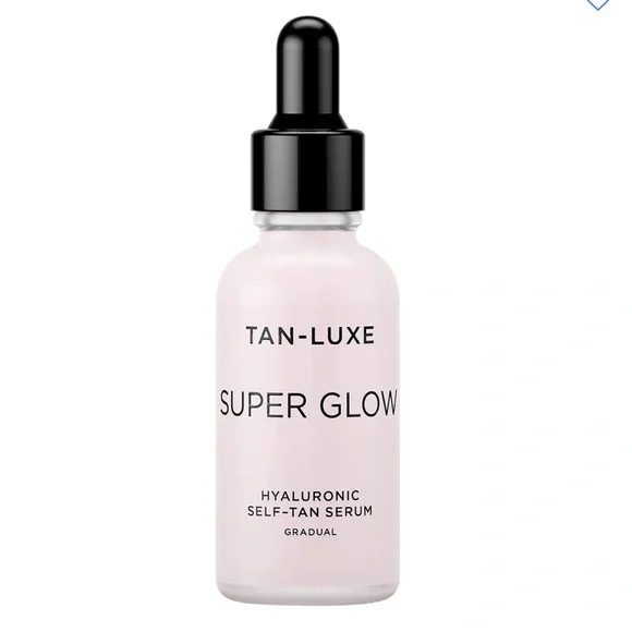 TAN-LUXE Super Glow Hyaluronic Self-Tan Serum 1oz $49 NIB CLEAN BEAUTY