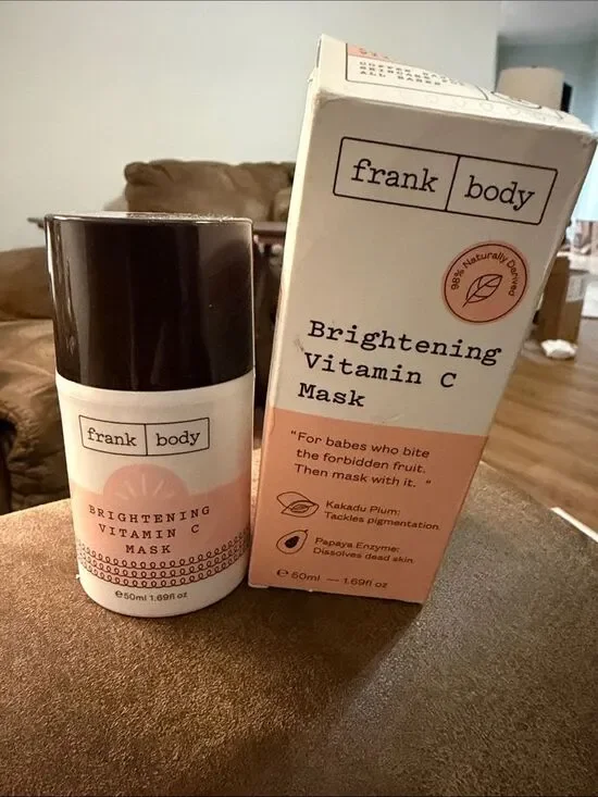 frank body Brightening Vitamin C Mask — Peach Pink