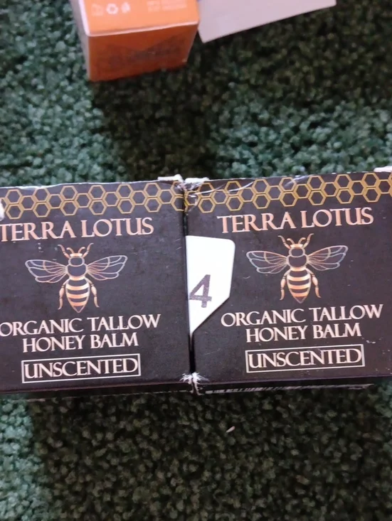 Terra Lotus Organic Tallow Honey Balm - Unscented 2oz. 2pk.