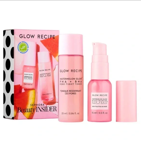 GLOW RECIPE 2p Watermelon Glow Birthday Set Mini Travel Sizes NIB $32