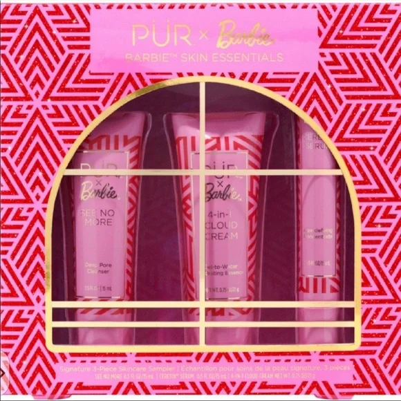 PUR X Barbie Signature 3-Piece Skincare Sampler CLEAN BEAUTY NIB