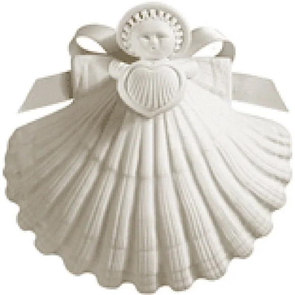 Margaret Furlong “Heart Angel” Acrylic Shell Shaped Angel Pure Love Matte 4”