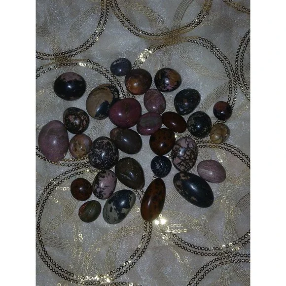 Rhodonite Crystal Tumble Stones & More