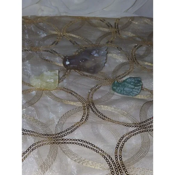 Crystal Dragon Carvings