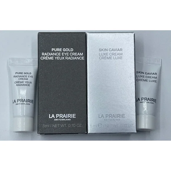 La Prairie Skin Caviar Luxe Cream 5ml‎ & Pure Gold Radiance Eye Cream 3ml Travel