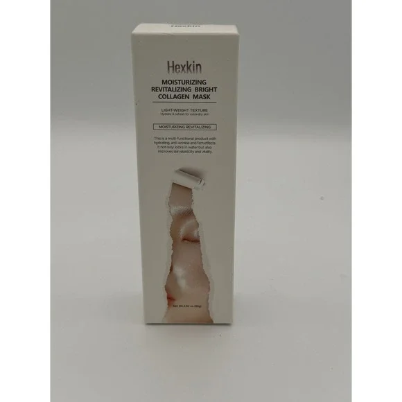 Hexkin Moisturizing Revitalizing Bright Collagen Mask 2.82oz K-Beauty‎ New