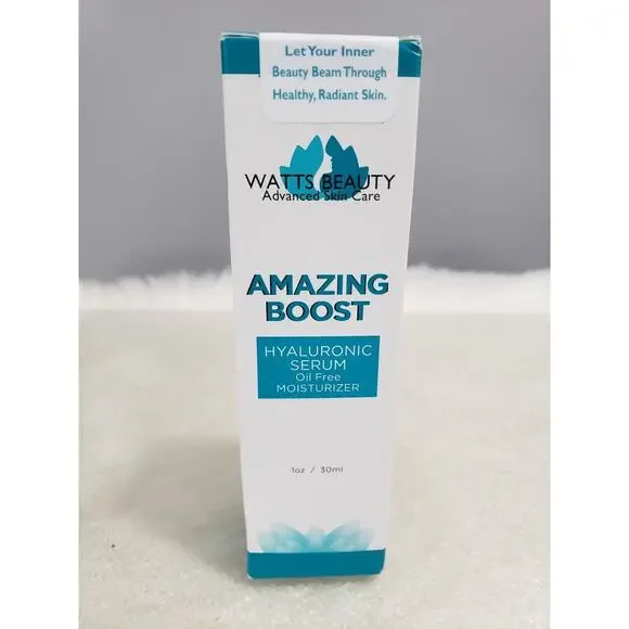 NEW Watts Beauty Amazing Boost Hydrating Face Serum - Oil Free Moisturizer‎