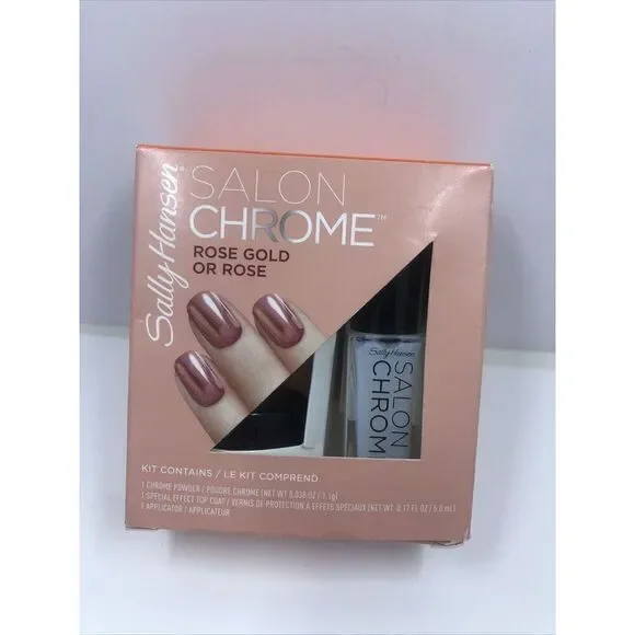 Sally Hansen Salon Chrome 3pc Mini Kit - 200 Rose Gold / Rose