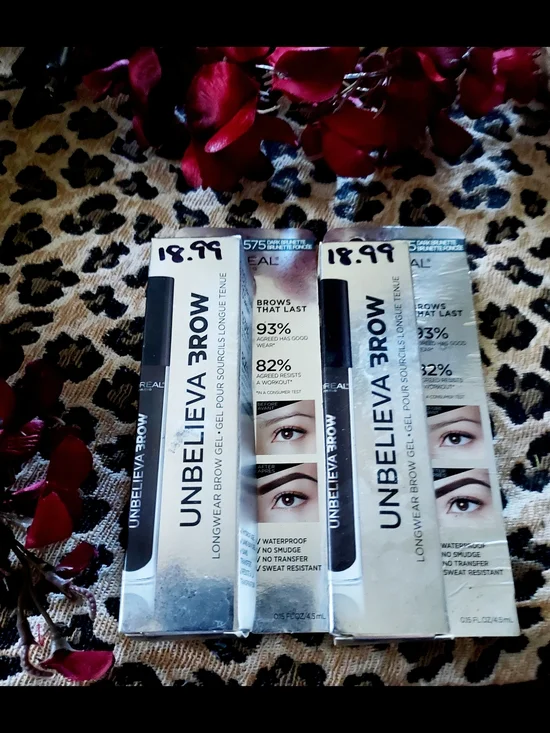 L'Oreal Unbelieva-Brow Longwear Brow Gel - Dark Brown (2-Pack)