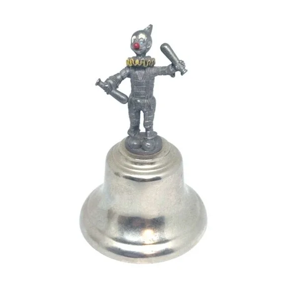 VTG Pewter  Juggling Clown Metal Standing 4