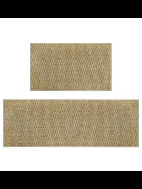 Artoid Mode Camel Non-slip Kitchen Mat And Rug Set Of 2