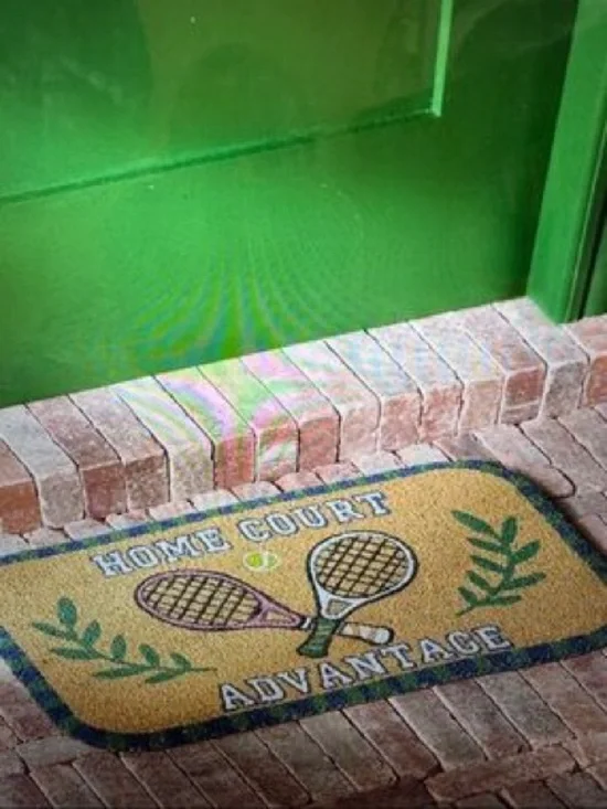 Anthropologie Home Court Advantage Doormat Rug NWT