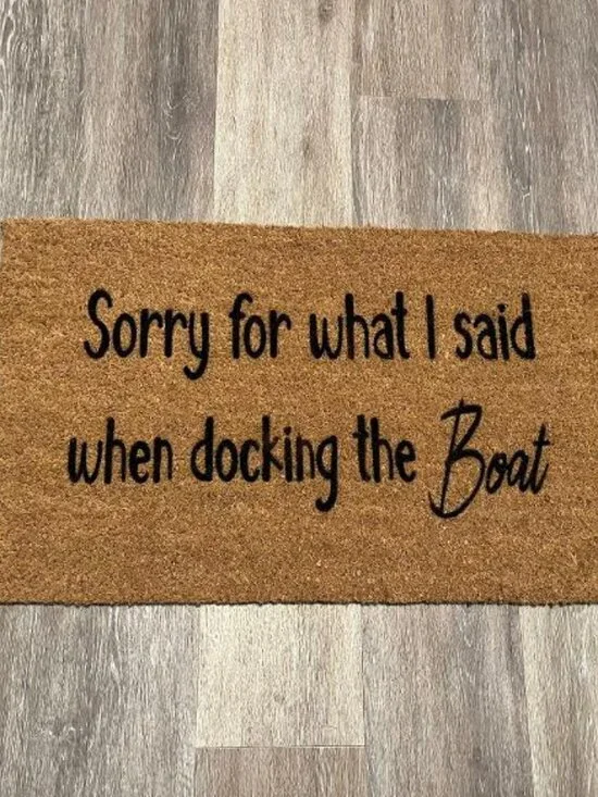 Sorry for what I said when docking the Boat decorative coir doormat