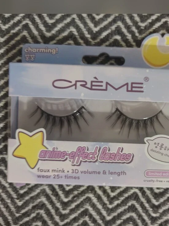 3 For $10🆕CRÈME Anime-Effect Faux Mink Lashes in Black