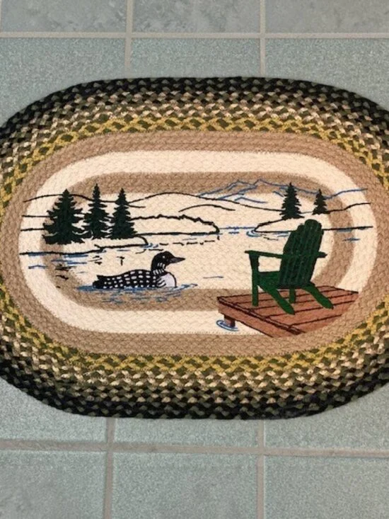 Adirondack Loon Oval Rug 20 x 30
