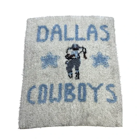 Vintage DALLAS COWBOYS‎ Rug - 1970s NFL - Door Mat - 27
