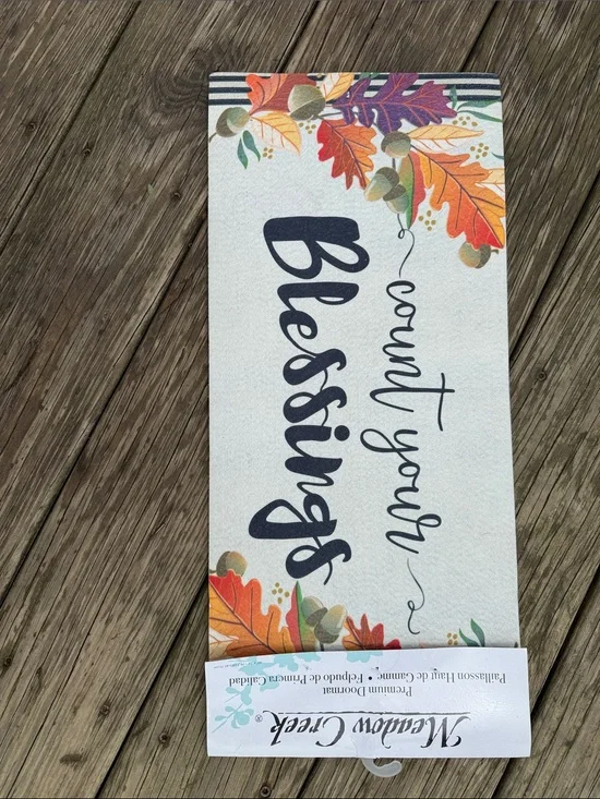 Count your blessings premium doormat