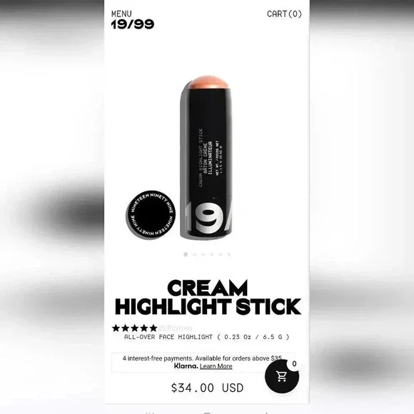 NEW SEALED 19/99 Cream Highlight Stick in MIELE