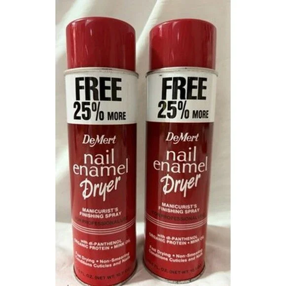 Demert Nail Enamel Dryer Spray 18.6 Oz - Pack of 2