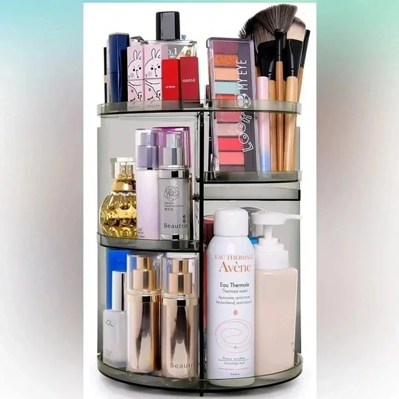 🆕  360 Degree Rotation Makeup Organizer