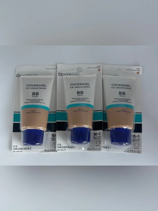 Lot of 3 Covergirl CG Smoothers BB Cream, Light to Medium