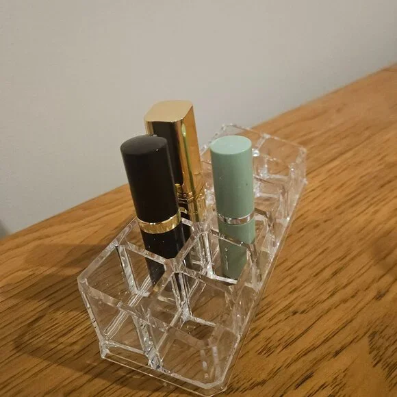 LIPSTICK HOLDER, 2 TIER ACRYLIC