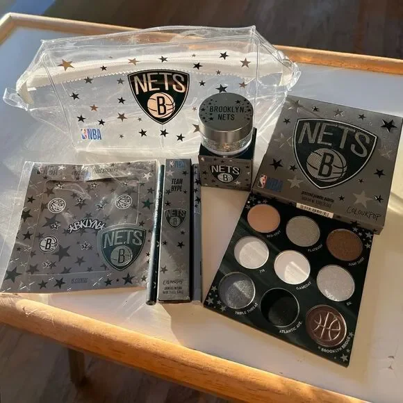 Colourpop X NBA Brooklyn Nets Limited Edition Makeup Set & Bag