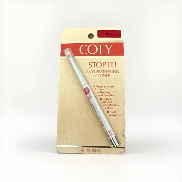 Vintage Coty  Stop It! Anti Feathering Lipliner‎ Red NOS Discontinued Rare