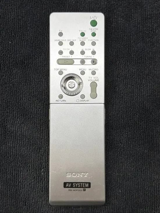 Sony Remote Control Silver for AV System RM-ADP002 Model MPN RM-ADP002