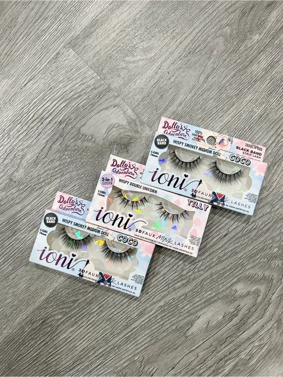 Ioni Dolly's Adventure Multi-Color Wispy Faux Mink Lashes