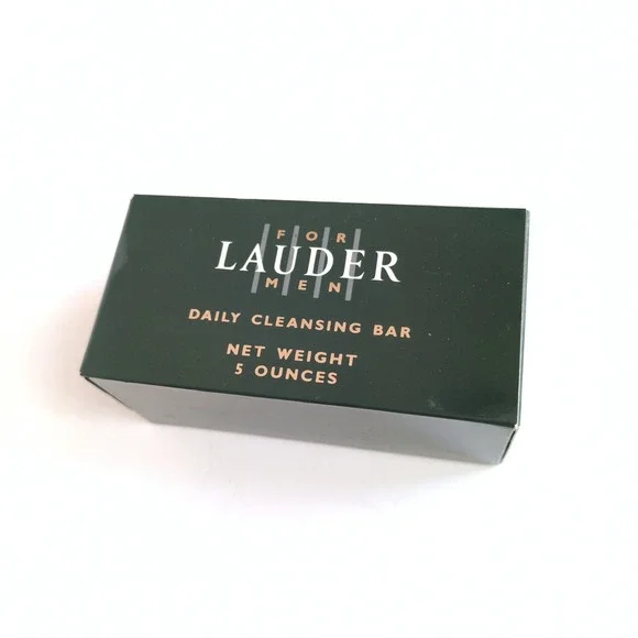 Lauder For Men Daily Cleansing Bar Green Case Estee Fragrance Free 5oz NEW