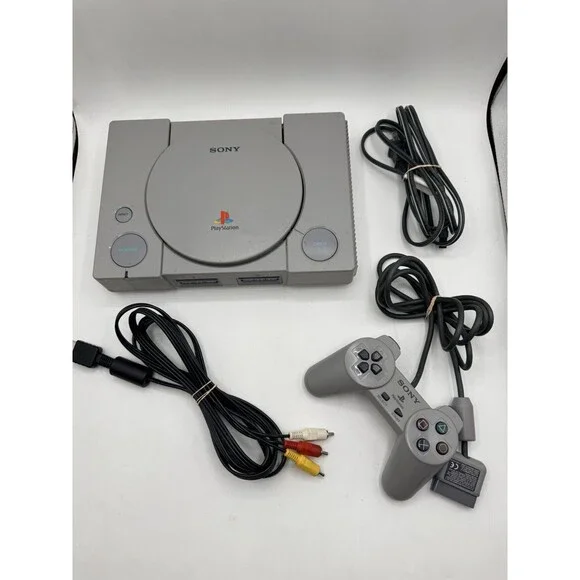 Sony PlayStation 1 PS1 Console SCPH-5501 WORKS GREAT w/ Controller Power AV Cord