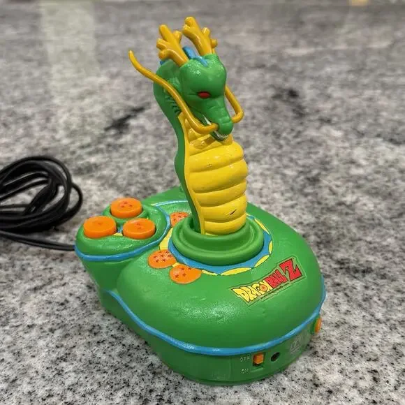 Dragon Ball Z - 2005 Jakks Pacific- Plug & Play TV Game- Shenron Joystick- Works