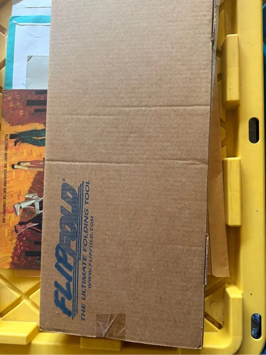 FlipFold Folding Tool Box - Brown Cardboard