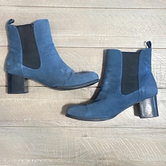 Jorge Alex Blue Suede Chelsea Boots l WOMENS Size 36 Ankle Boots