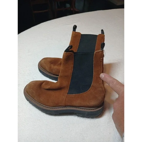 Sam Edelman Laguna‎ Frontier Brown Suede Chelsea Boots H26800L203 Size 7.5 M