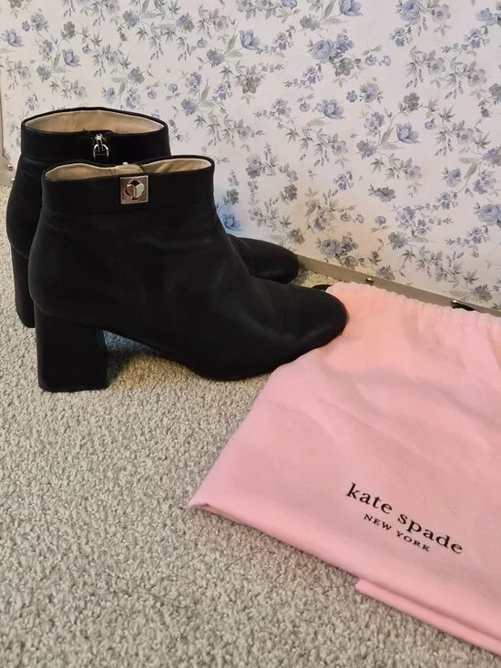 Kate Spade Leather Ankle Boots
